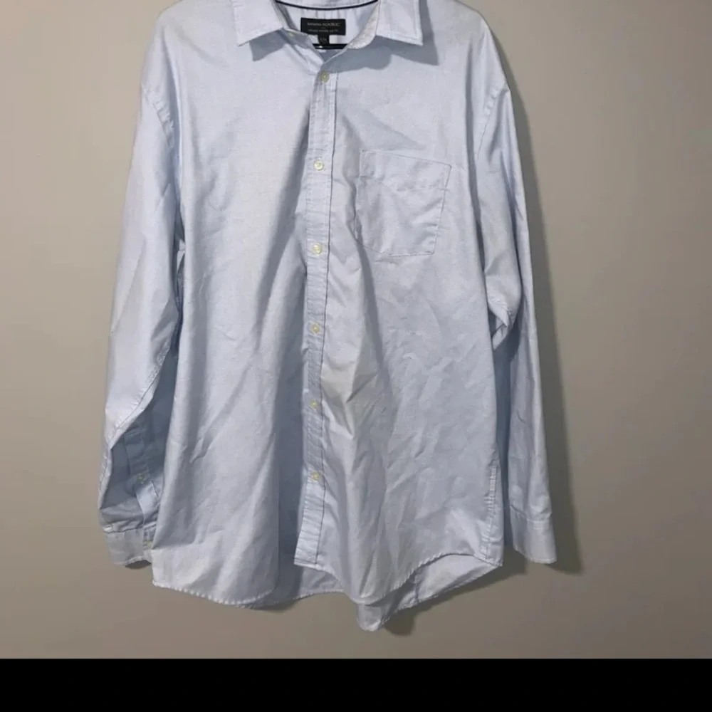 Banana republic blue tailored slim fit button up men’s XXL - Picture 2 of 6